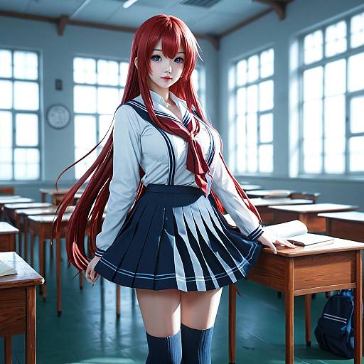 High-Quality Rias Gremory Portrait