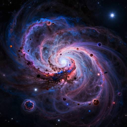 Vibrant Cosmic Nebula Scene