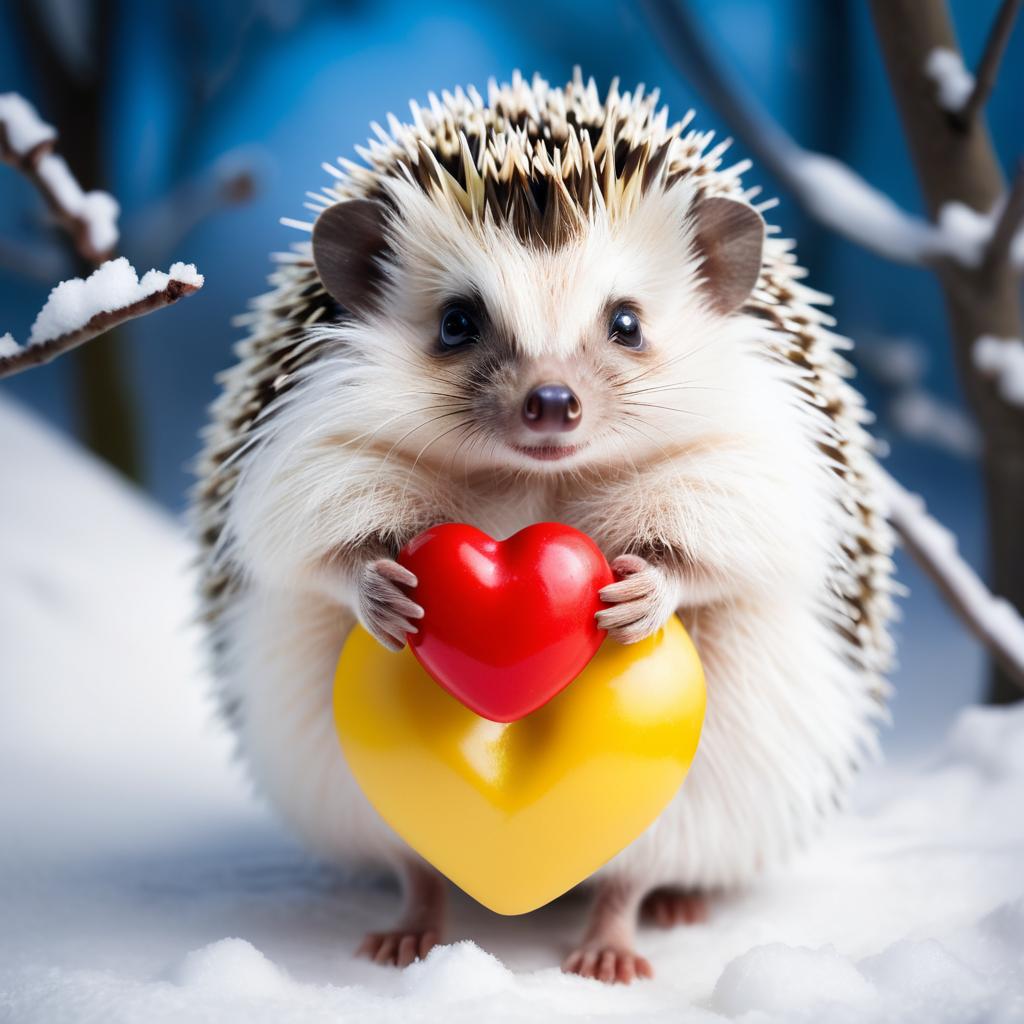 Whimsical Hedgehog as Snow White