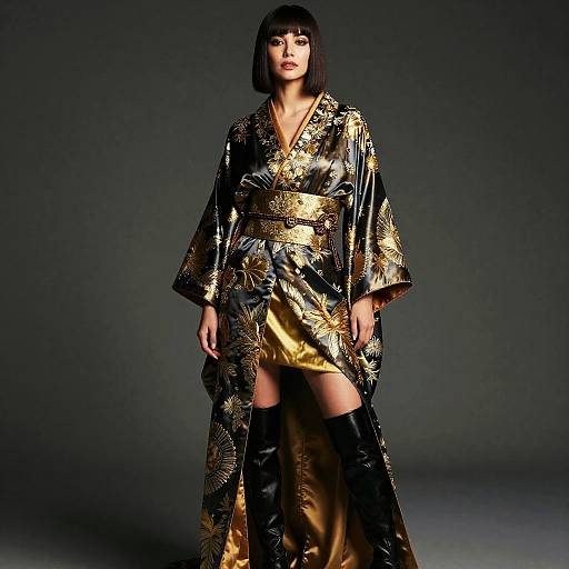 Obsidian Brocade Kimono Vogue Cover