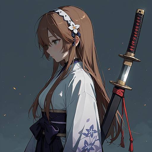 Illustration of Hana (fire emblem), fire emblem in the style of Coldcat.