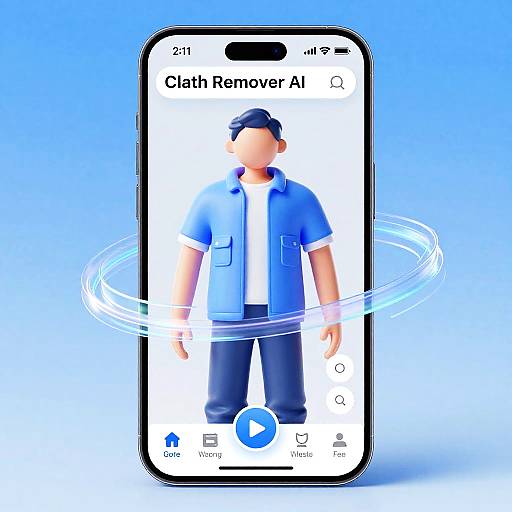 Augmented Reality Cloth Removal App