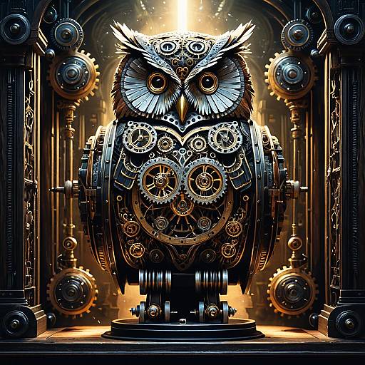 Steam-Powered Owl Automaton