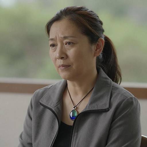 Portrait of a Middle-Aged Woman Indoors