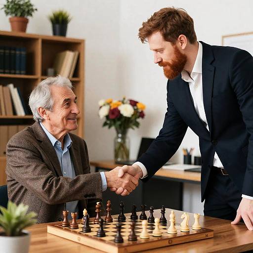 Two Men Engaging in Strategic Dialogue