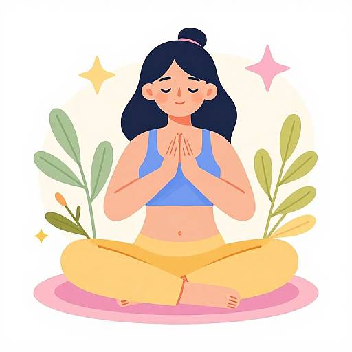 Bright Spring Wellness Digital Illustration