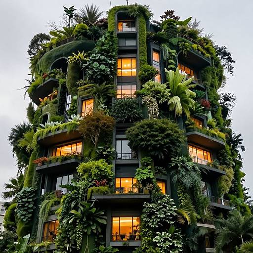 Spiraling Vertical Gardens of Harmony