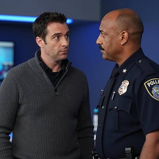 Surprised Encounter Between Two Men