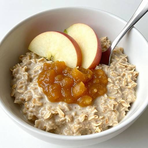 Creamy Applesauce Oatmeal Breakfast Bowl