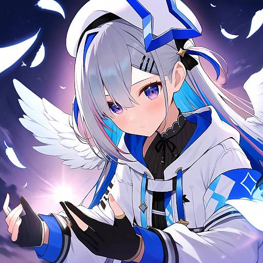 Illustration of Amane kanata (work), hololive in the style of Totoki86