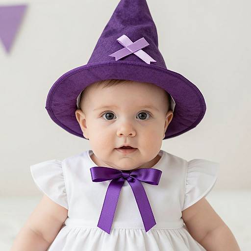 Purple Ribbon Witch Baby Costume