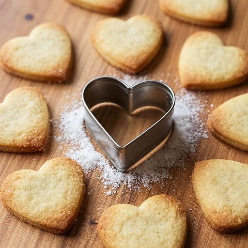 Rustic Heart-Shaped Sugar Cookies