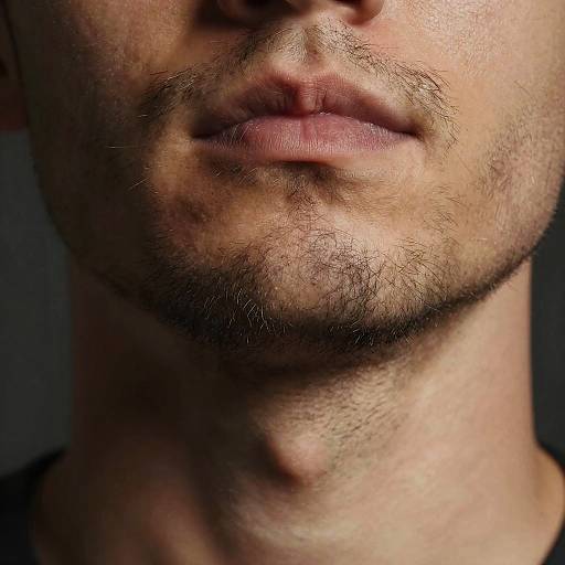 Detailed Close-Up of Hairy Skin