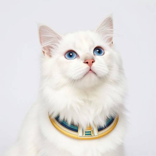 Hyper-Realistic Angora Miniature Egyptian Mascot