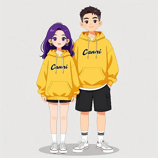 Casual Streetwear Couple Portrait