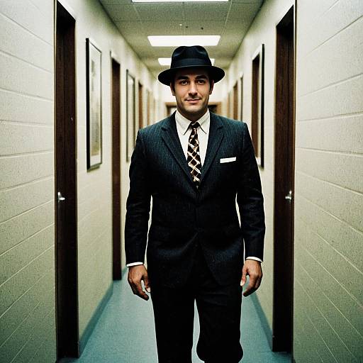 Humorous 60s Man in Suit