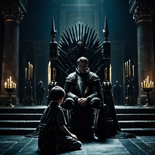 Dystopian Palace with Knight and King