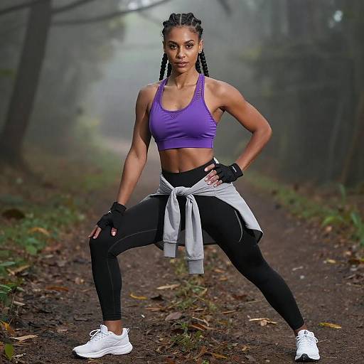 Photorealistic Athletic Woman on Trail