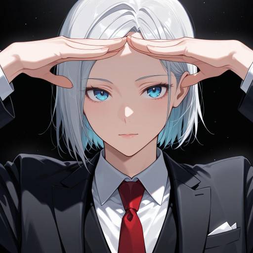 Sophisticated Senior in Formal Attire Sophisticated Senior in Formal Attire