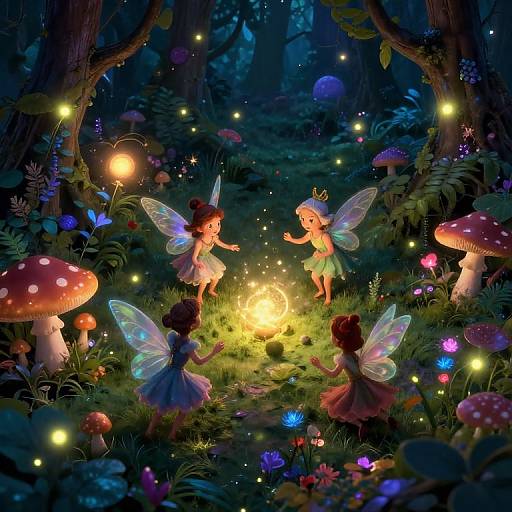 Whimsical Fairy Forest Dreamscape