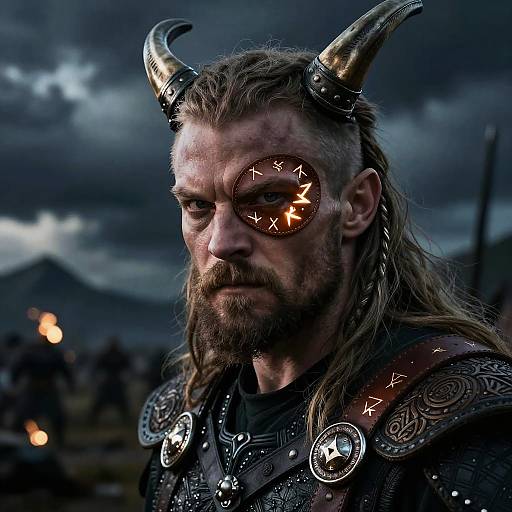 Viking Warrior with Odin Eye Patch