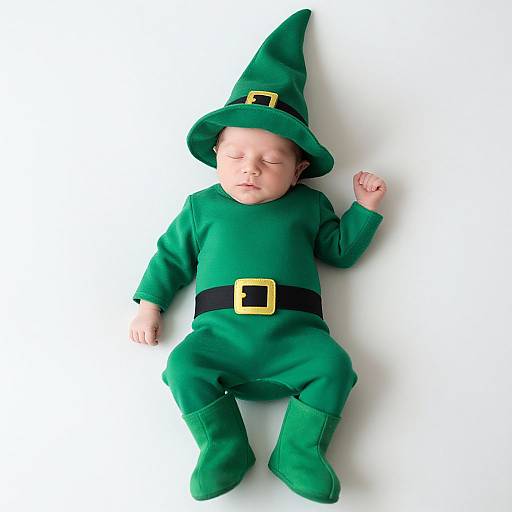 Newborn Leprechaun Boy Costume Realistic