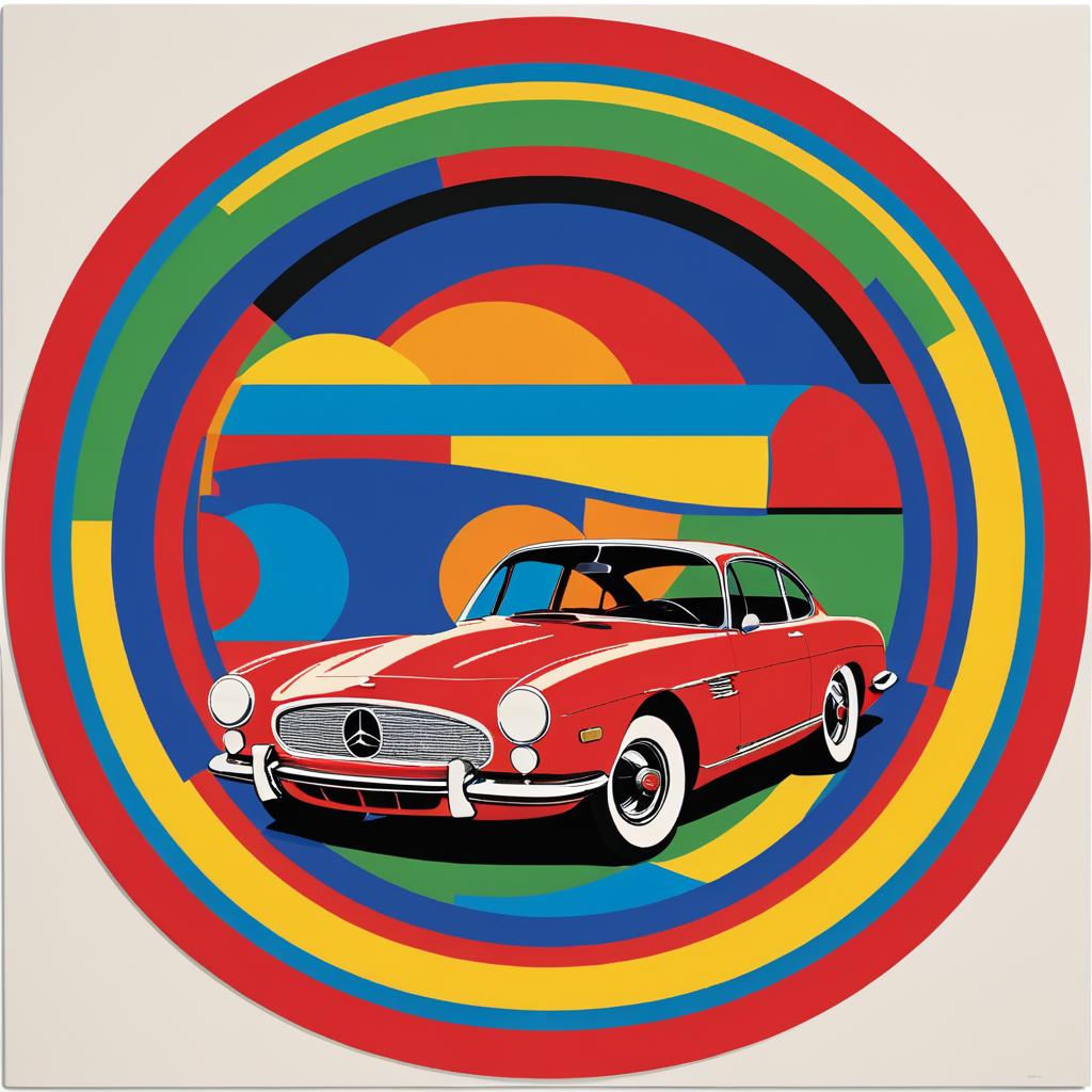 Bold Andy Warhol Inspired Car Art