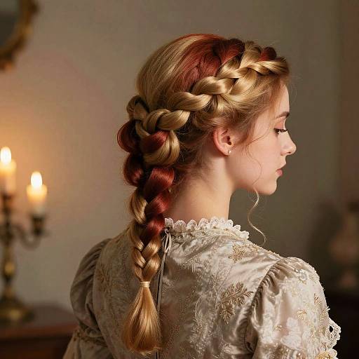 Victorian Braided Updo Portrait