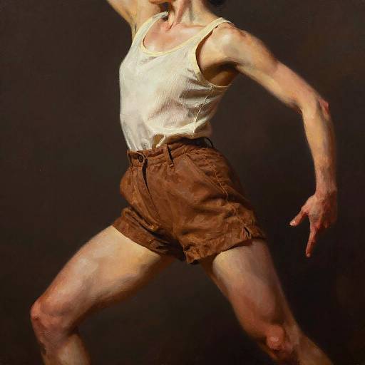 Painterly Portrait of Expressive Dancer