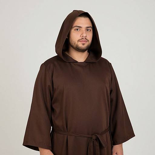 Realistic Portrait of Plus Size Monk