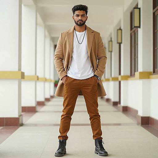 Young South Asian Man in Casual Fashion