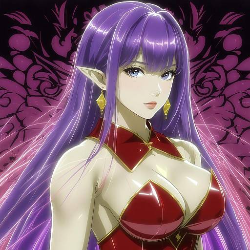 Illustration of Angela (seiken densetsu 3), seiken densetsu in the style of Shimmer