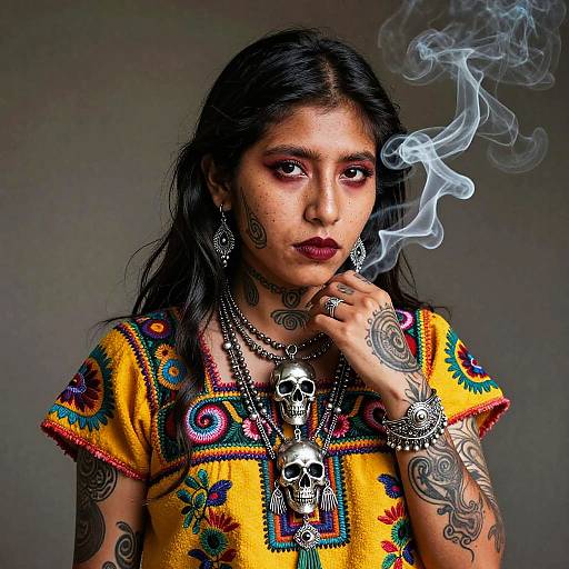 Neotraditional Non-Binary Peruvian Tattoo