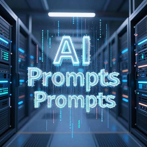 Futuristic 3D AI Text Visualization