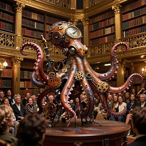 Steampunk Clockwork Octopus Symphony