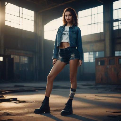 Cinematic High Fashion in Abandoned Setting