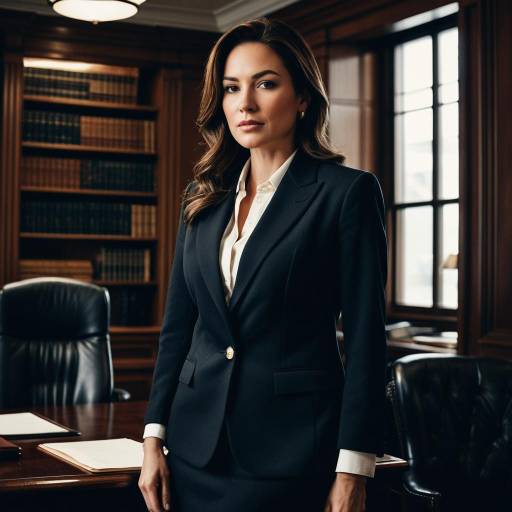 Confident Female Lawyer in Law Office