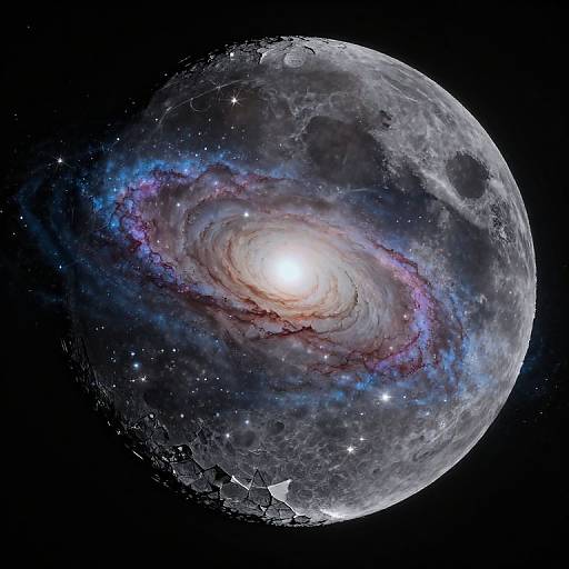 Fractured Moon Cosmic Vista