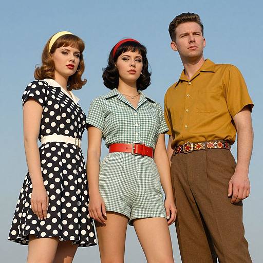 1960s Retro Fashion Trio