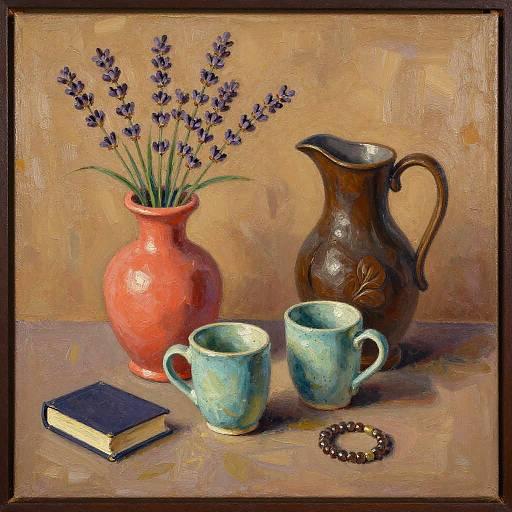Cozy Impasto Still Life Composition