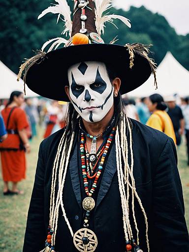 Candid Portrait of Witch Doctor Cosplay