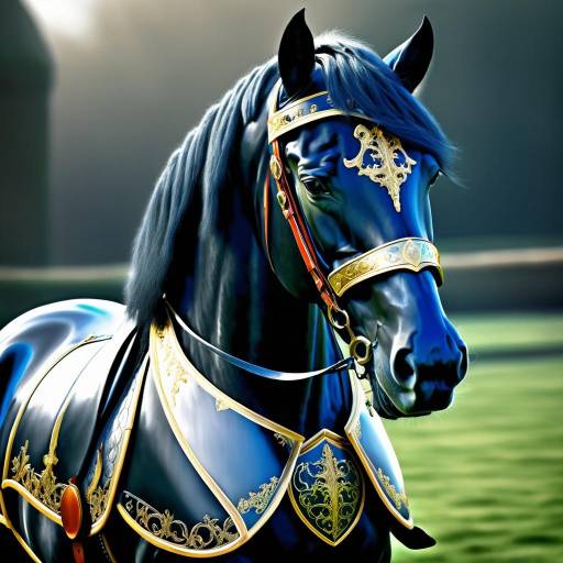 Knight Horse in Ornate Armor