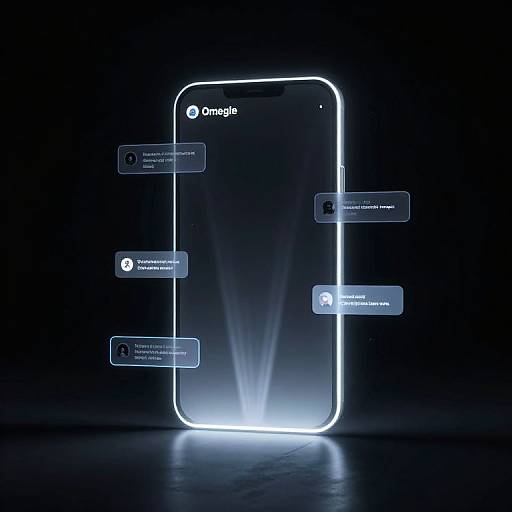 Omegle Chat Portal in Neon Glow