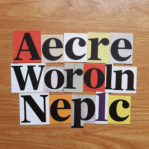 Chaotic Magazine Letter Collage