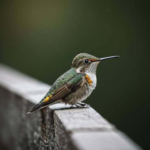 Intricate Baby Hummingbird in Detail