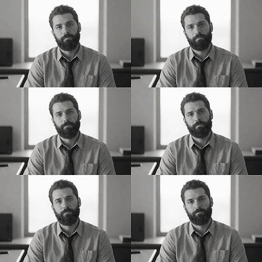 Black and White Composite Portrait