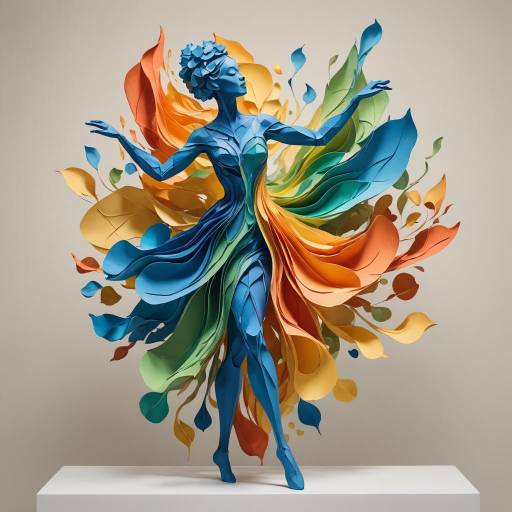 Elegant Abstract Dancing Figure Sculpture