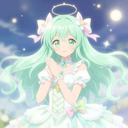 Magical Girl Anime with Green Hair