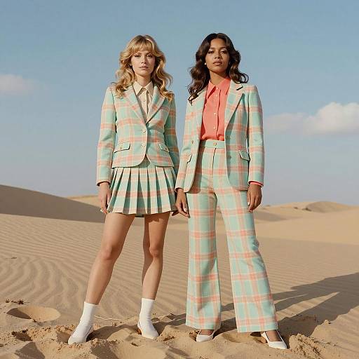 Chic 1970s Pastel Fashion Editorial