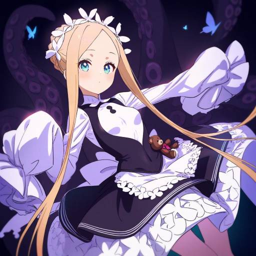 Illustration of Abigail williams (festival outfit) (fate), fate/grand order in the style of Jigatei (omijin)